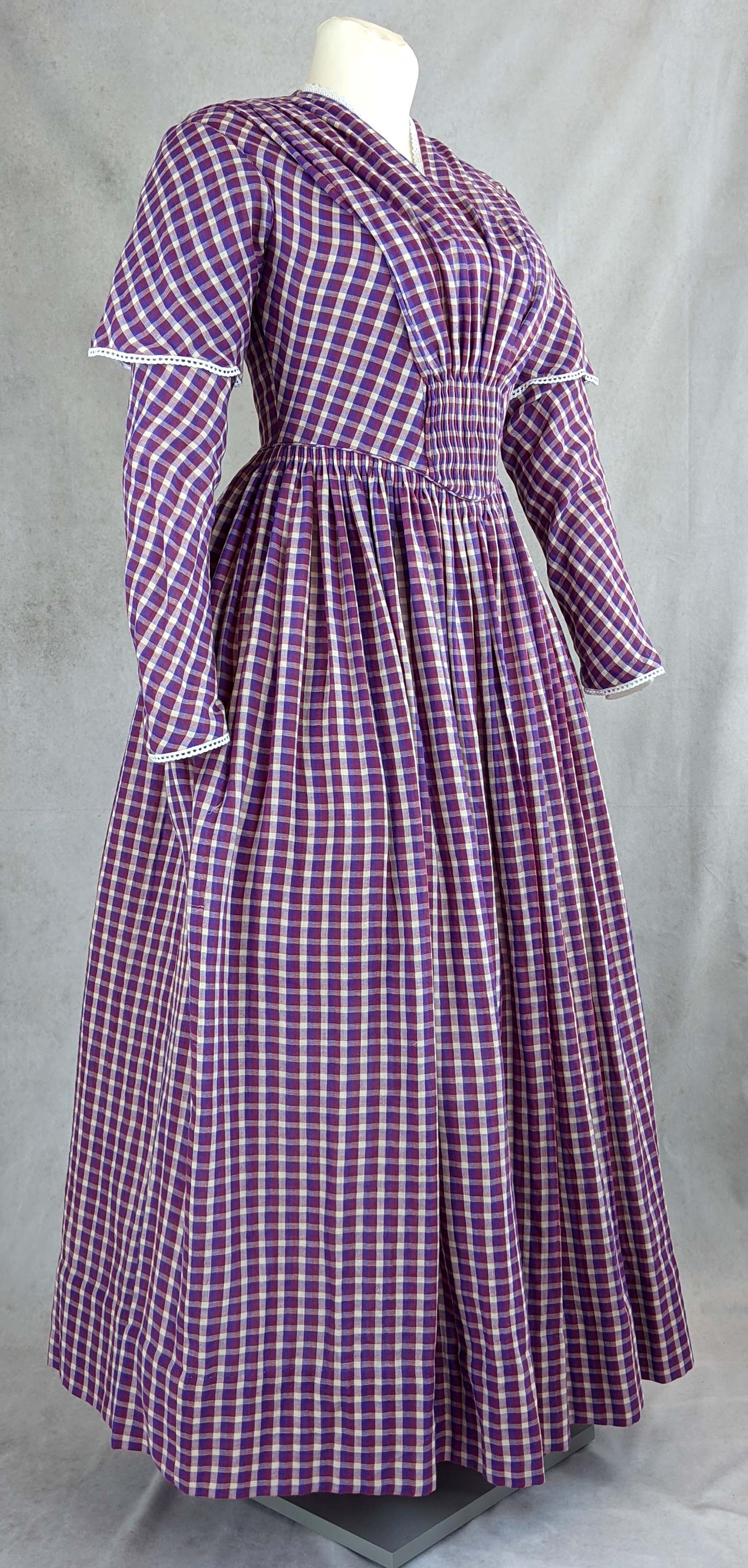 Day Dress 1837-40 Sewing Pattern #0421 Size US 8-30 (EU 34-56) 