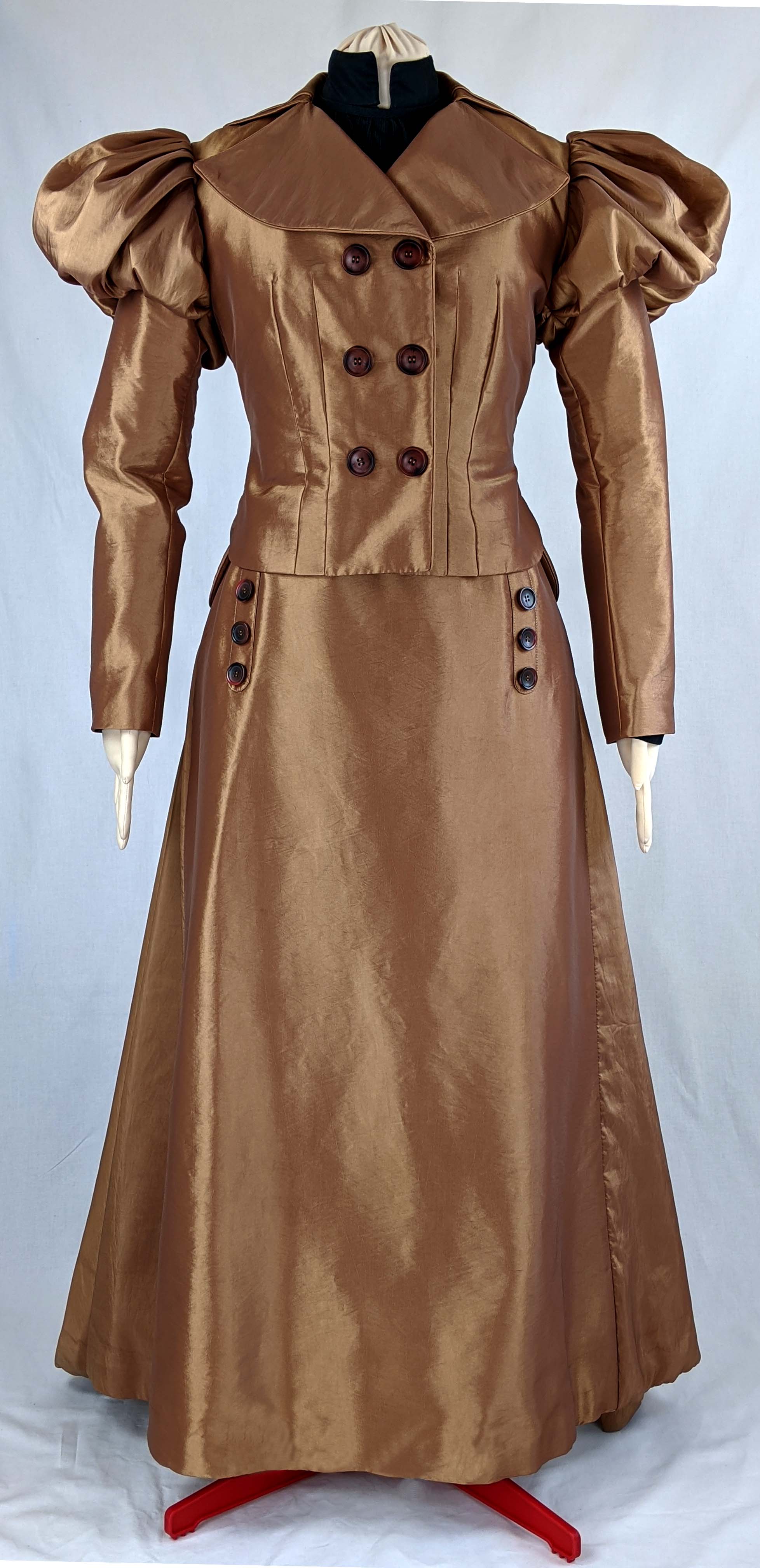 Edwardianische Jacke mit Puffärmeln um 1890 Schnittmuster #0120 Größe EU 34-56